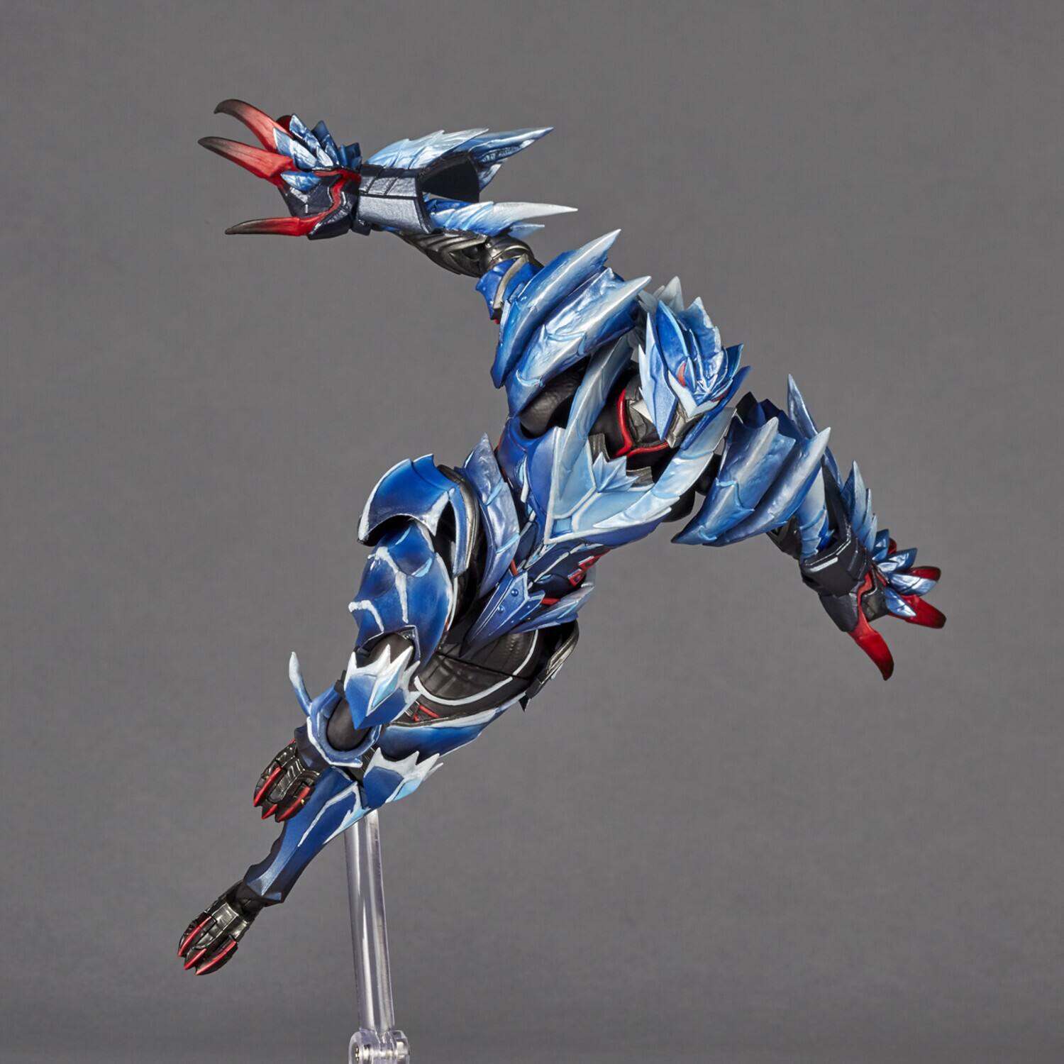 Alt View 1. PopMarket - Kaiyodo - Monster Hunter - Revoltech Amazing Yamaguchi - Lunagaro Armor Hunter Action Figure   - COLLECTIBLES - Multicolor.