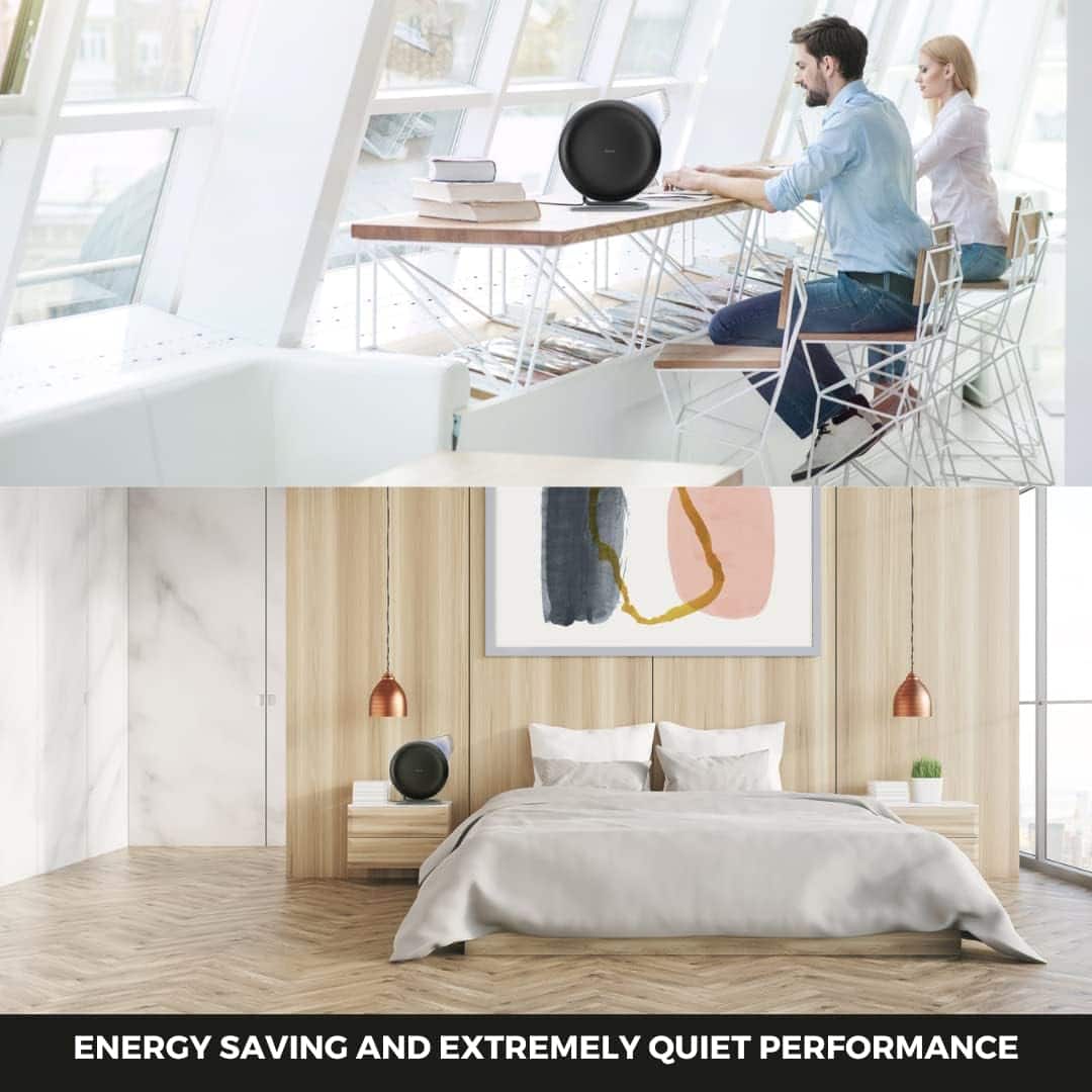 Alt View 14. IQAir - Atem Personal Air Purifier - Black.