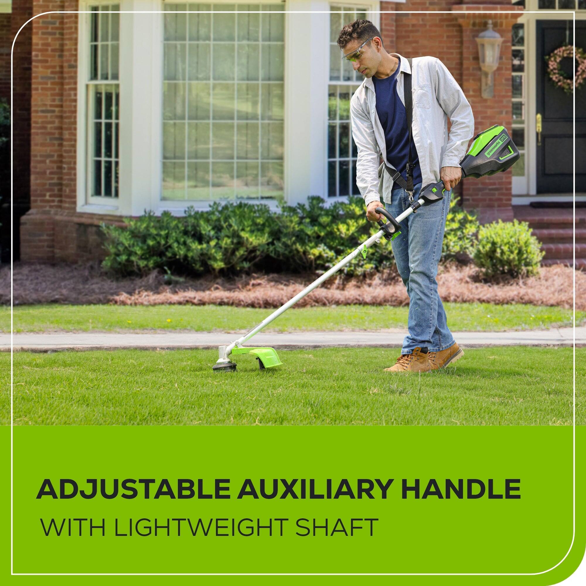 ADJUSTABLE AUXILIARY HANDLE WITH LIGHTWEIGHT SHAFT