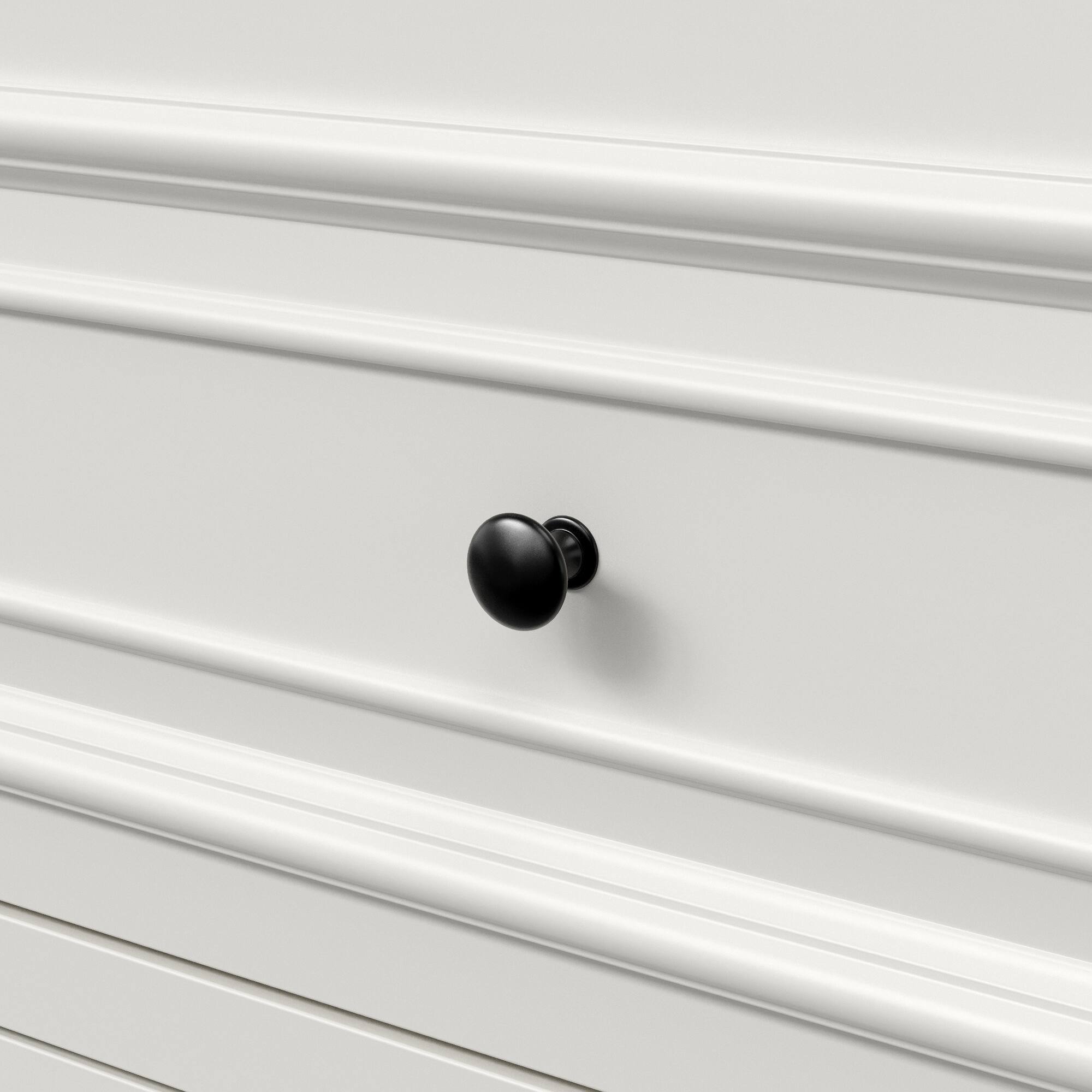Alt View 10. Famapy - 6-drawer dresser, bedroom dresser, wide chest of drawers, storage dresser, European-style furniture, quiet-glide slides - White.