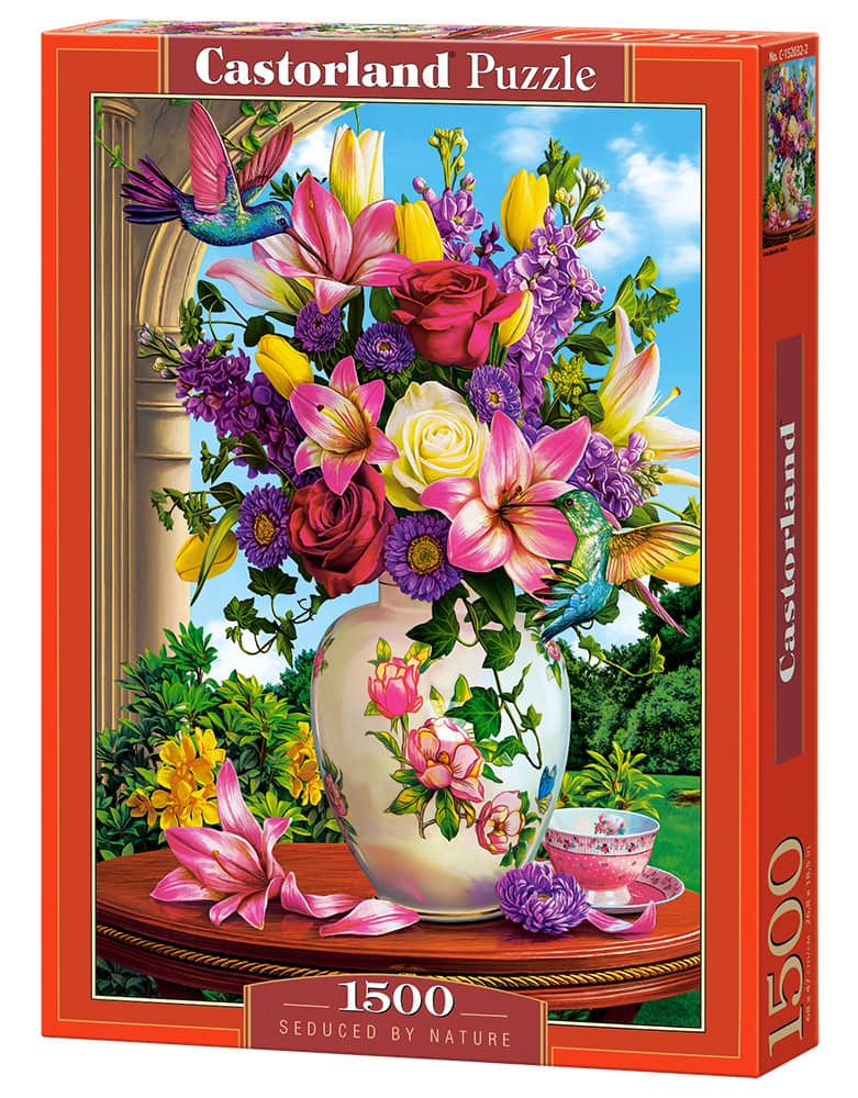 Castorland - 1500 Piece Jigsaw Puzzles, Seduced by Nature, Flower puzzle, Still nature, Adult Puzzle, C-152032-2 - Red