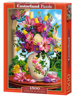 Castorland - 1500 Piece Jigsaw Puzzles, Seduced by Nature, Flower puzzle, Still nature, Adult Puzzle, C-152032-2 - Red