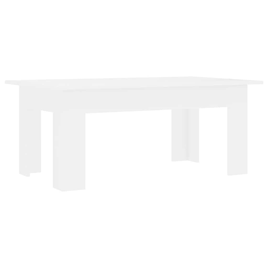 Alt View 1. Boyel Living - 39.4 x 23.6 x 16.5 in Rectangular Medium Sleek Coffee Table Matte White Engineered wood - White.