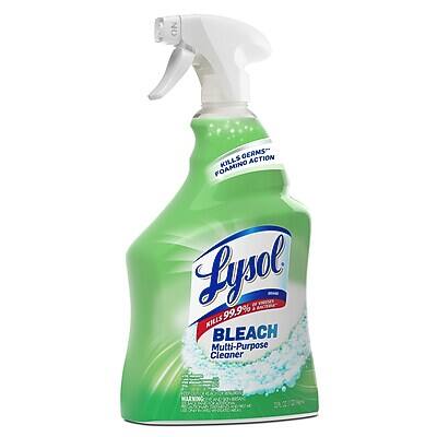 Lysol  
Kills 99.9% of Germs  
Bleach Multi-Purpose Cleaner  
Kills Germs with Foaming Action