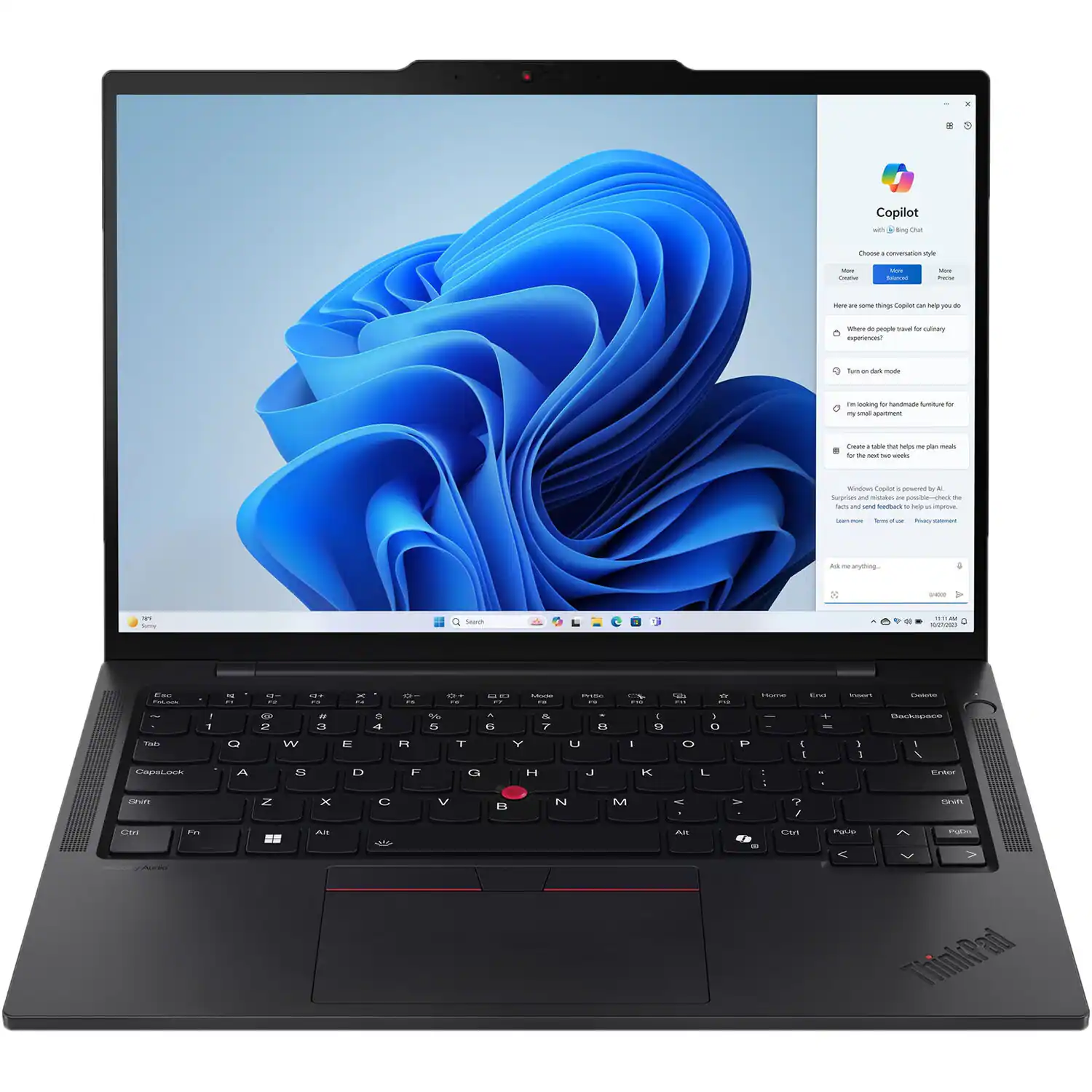 Lenovo - ThinkPad T14s Gen 5 14" Touch - Screen Laptop - Ultra 7 with 16GB Memory - 1TB SSD - Black