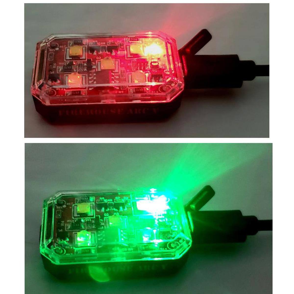 Alt View 5. Firehouse Technology - Firehouse Technology ARC "V" Drone Strobe Anti-Collision Navigation 3 Light Kit, White/Red/Green.