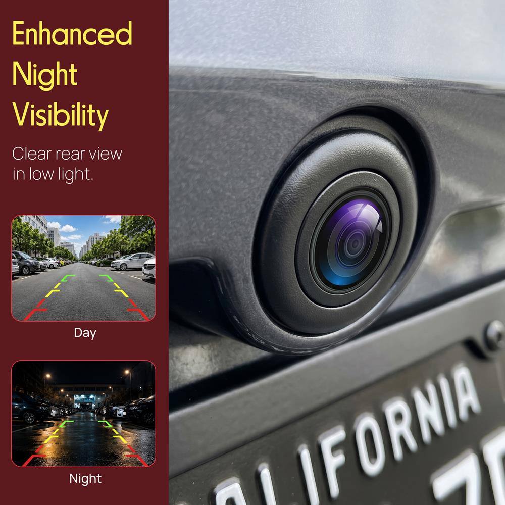 Enhanced Night Visibility  
Clear rear view in low light.  
Day  
Night  

CALIFORNIA