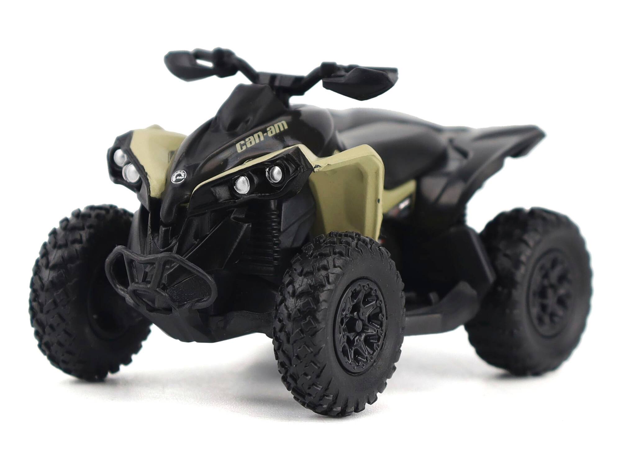 Alt View 1. BRP Models - Can-Am Renegade X XC 1000R ATV Desert Tan with Driver Figure 1/32 Diecast Model by BRP Models.
