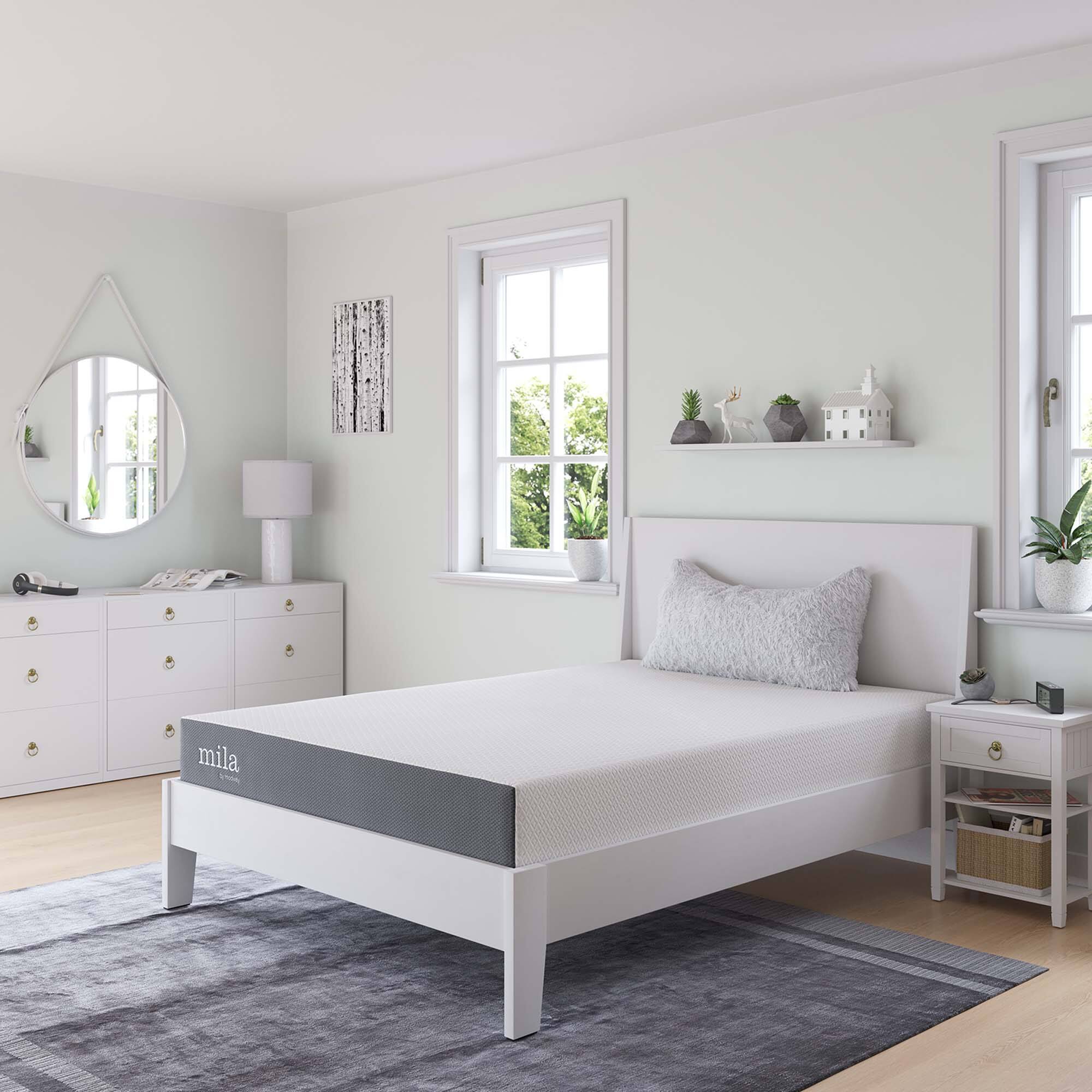 Alt View 2. Modway - Mila 8" Full Mattress by Modway - White.