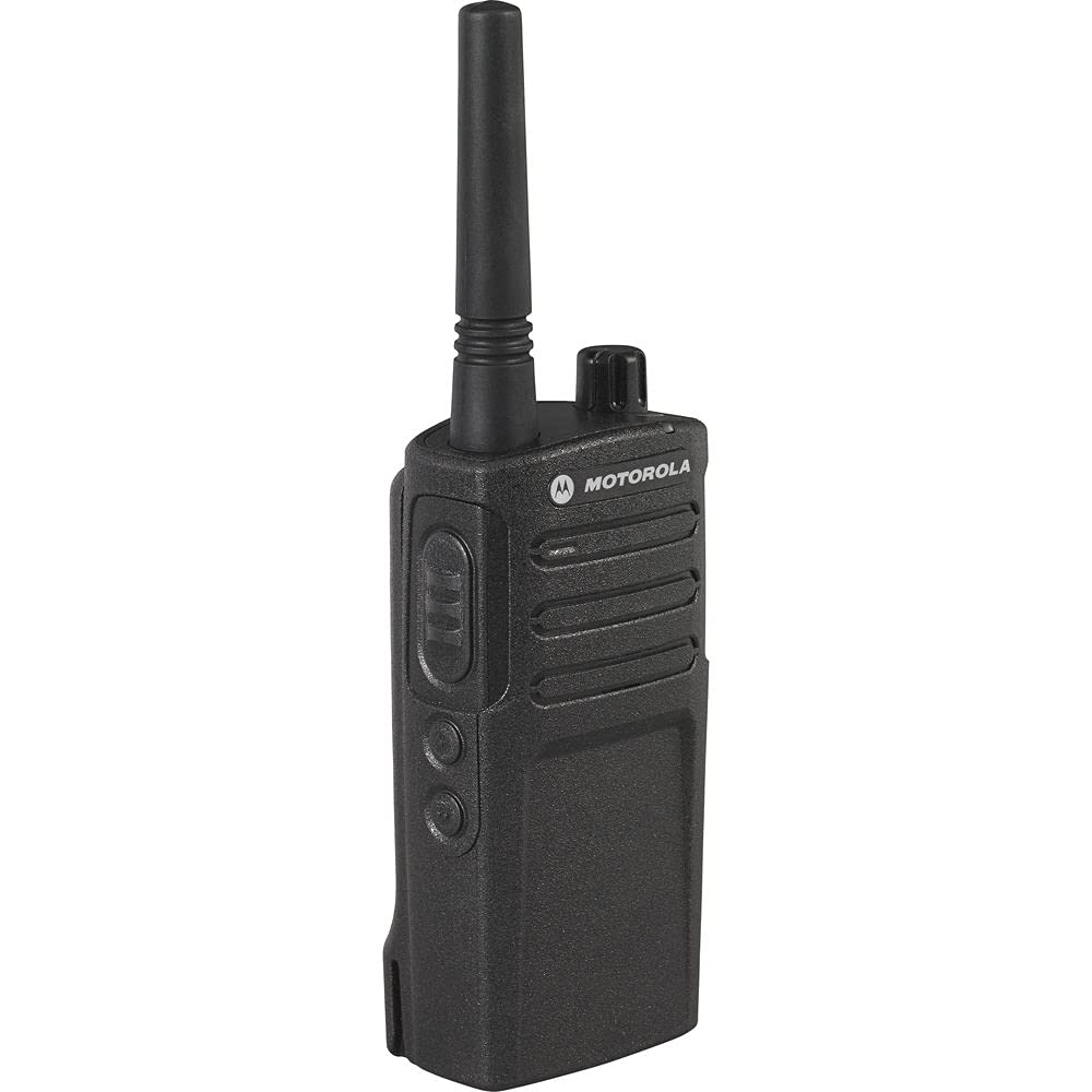 Angle. Motorola Solutions - 4 x Motorola RMM2050 On-Site 2-Way Radio (RMM2050) - 4 Pack With Mic Bundle - Black.