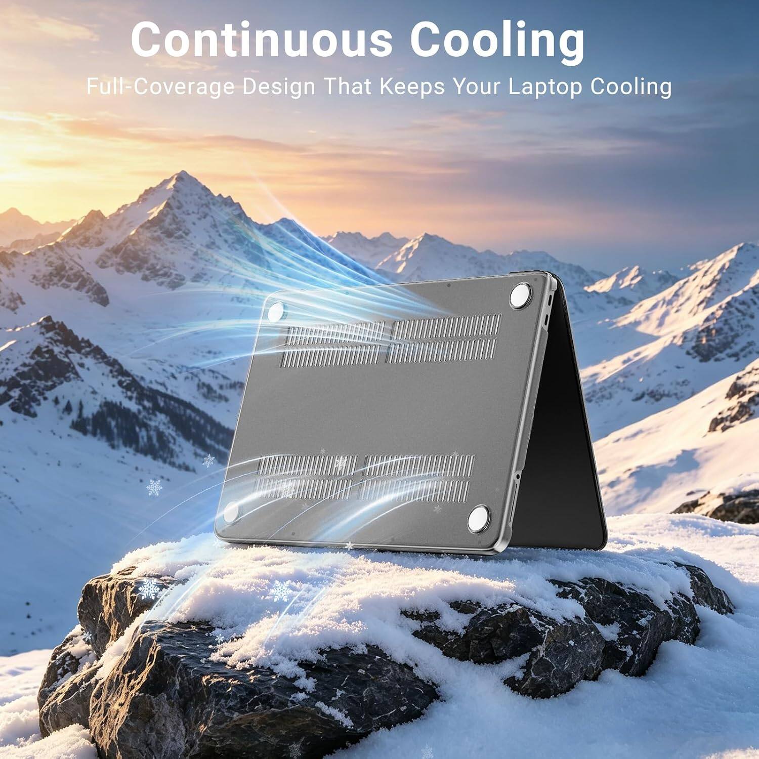 Continuous Cooling  
Full-Coverage Design That Keeps Your Laptop Cooling