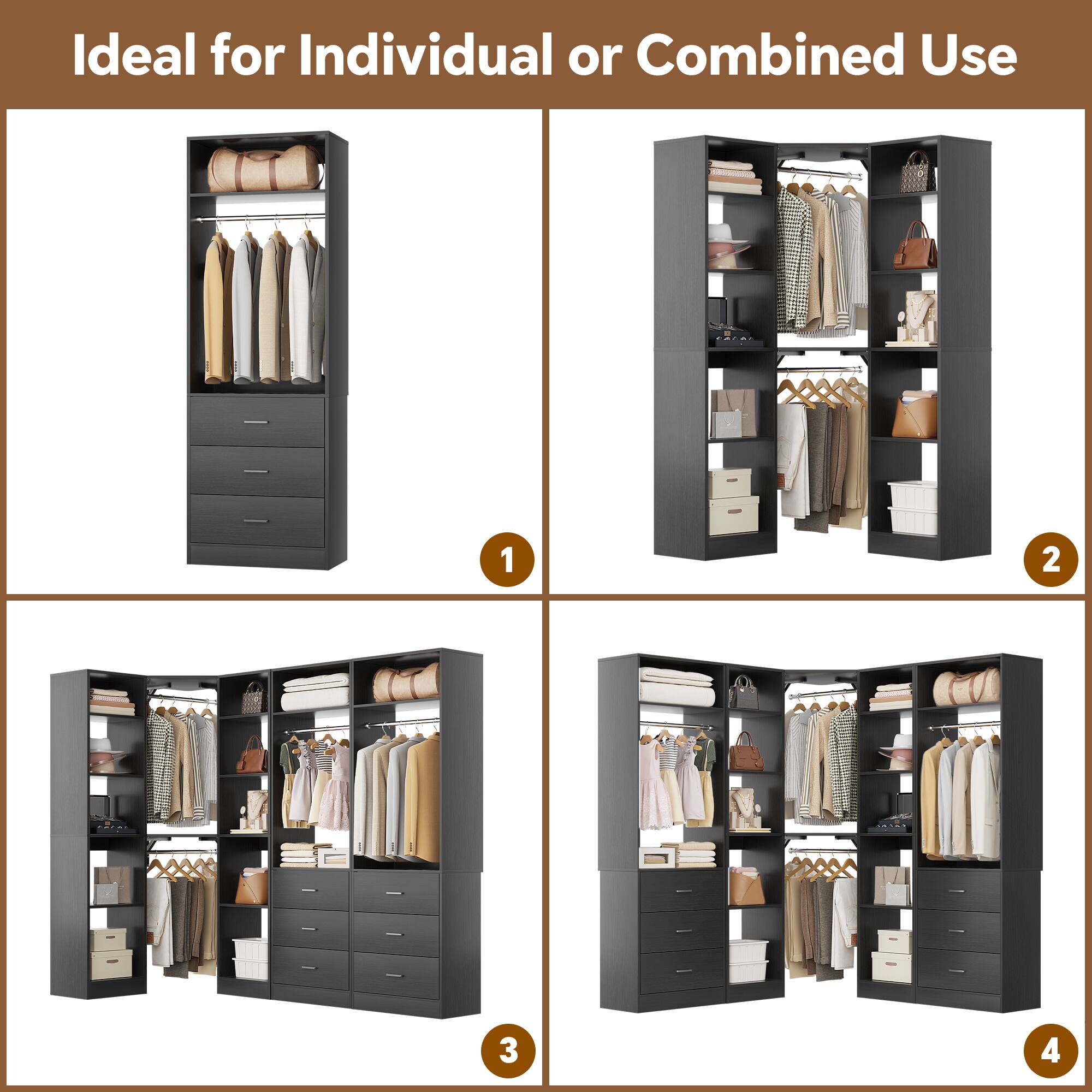 Ideal for Individual or Combined Use

1

2

3

4