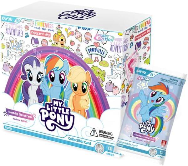 Lilyte KAYOU B' paNty F RIENDS FRIEM I amgics u Ya. mue LEFRIEM pler pest. mae ADVENTURE! ehjay your day SELECT EDITION CMS mig PONYVILLE ADVENTURE! 2 KAYOU B BELECT EDITION NARNING MY Frtendship Eternal LITTLE Cards Rainbow PONy MY LITTLE SILVER PONY ! WARNING Frwbshio Collectible Card Collectible 5 Card D SERIES D