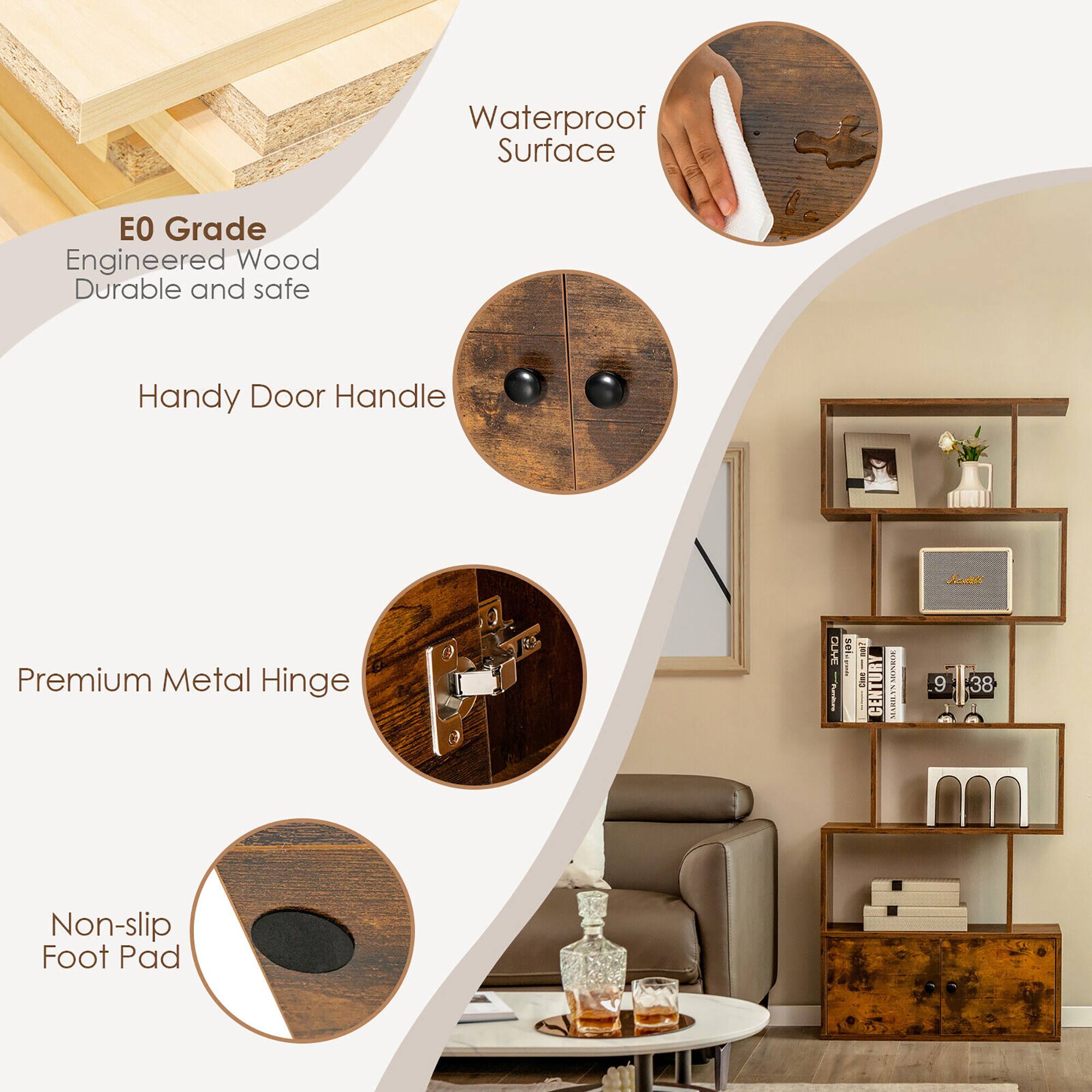 Waterproof Surface, EO Grade Engineered Wood, Durable and safe, Handy Door Handle, Premium Metal Hinge, Non-slip Foot Pad