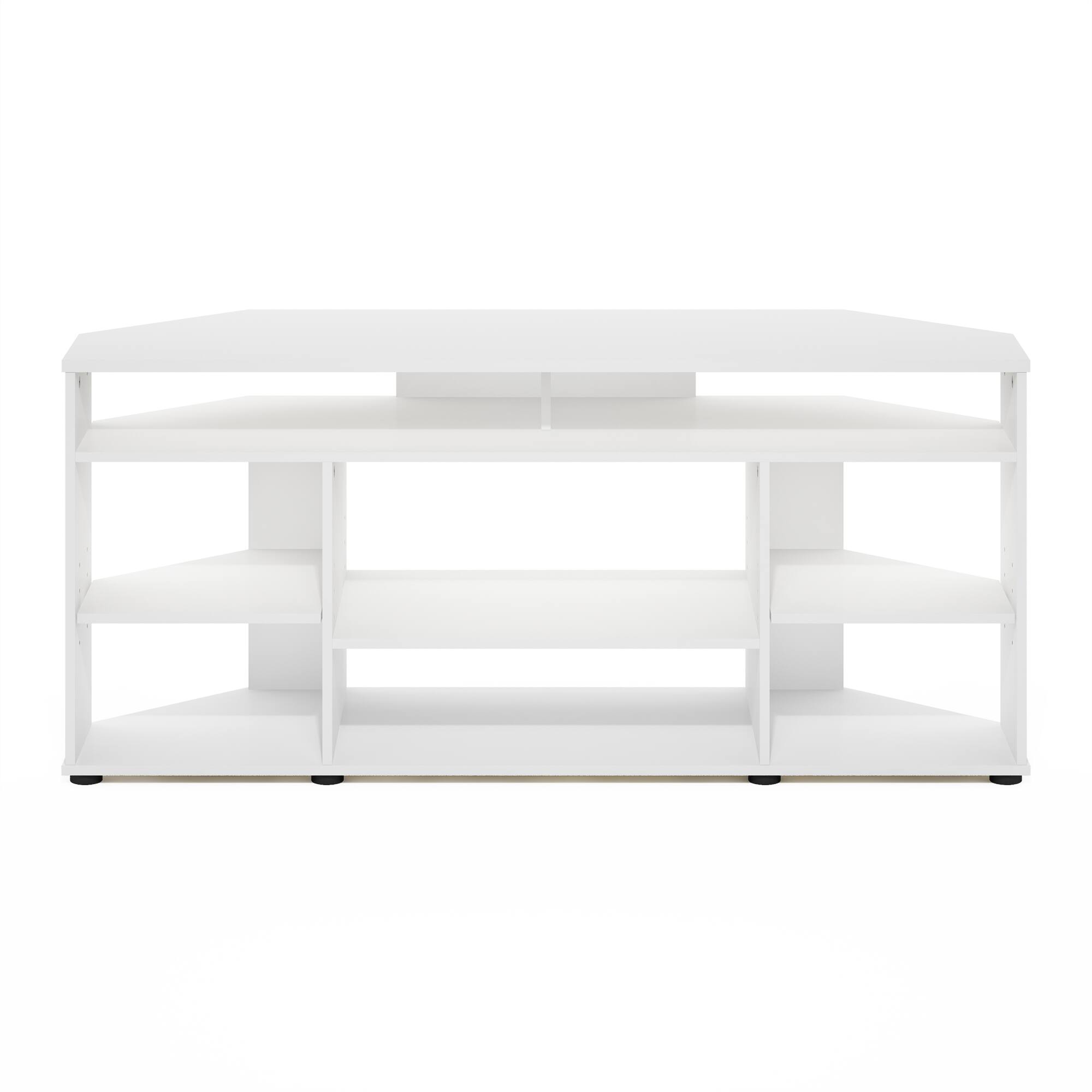 Alt View 2. Furinno - Jensen Corner TV Stand TV up to 55 Inches - White.