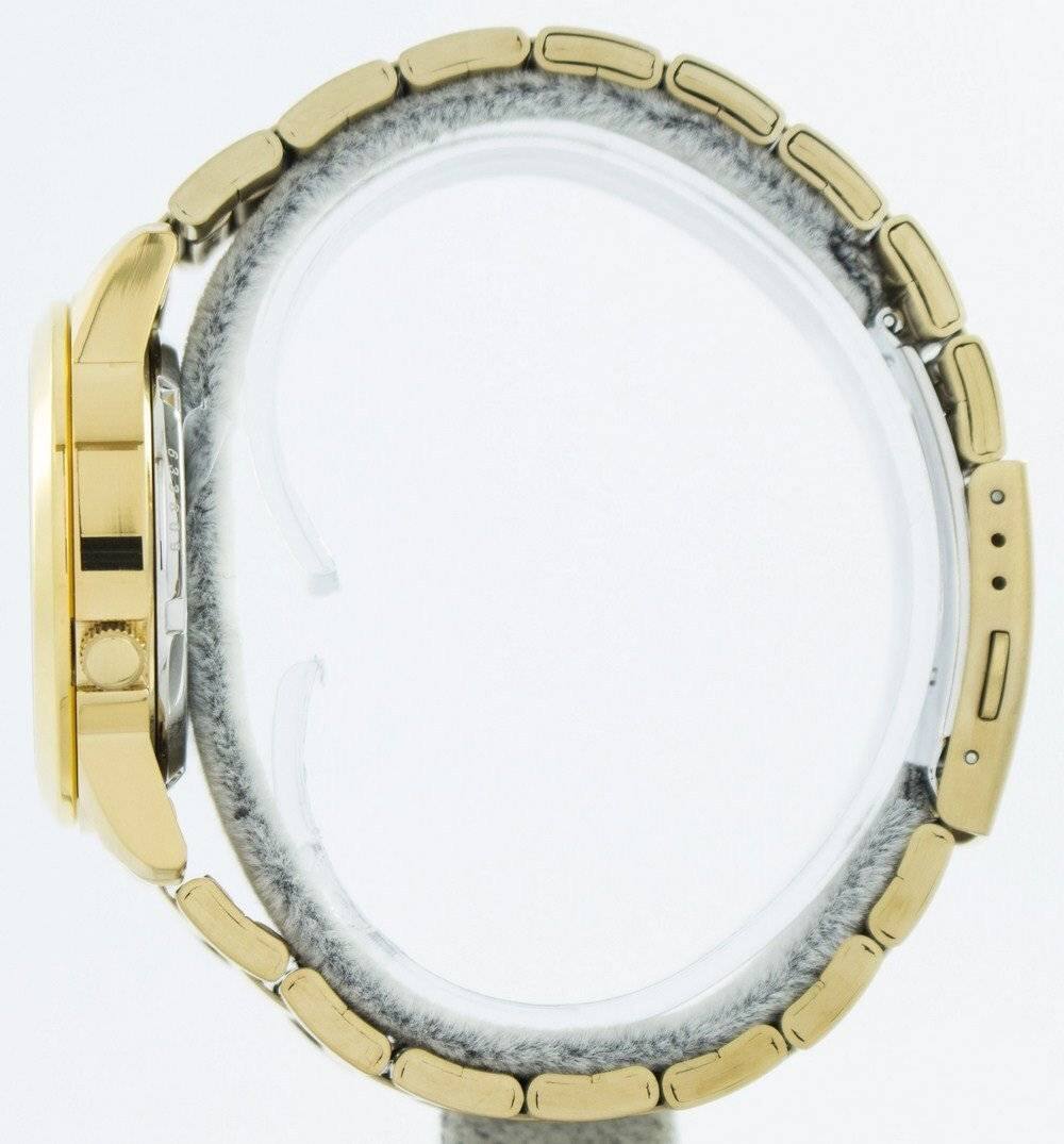 Left. Seiko - Automatic 21 Jewels Japan Made SNKK20 SNKK20J1 SNKK20J Men's Watch - Gold.