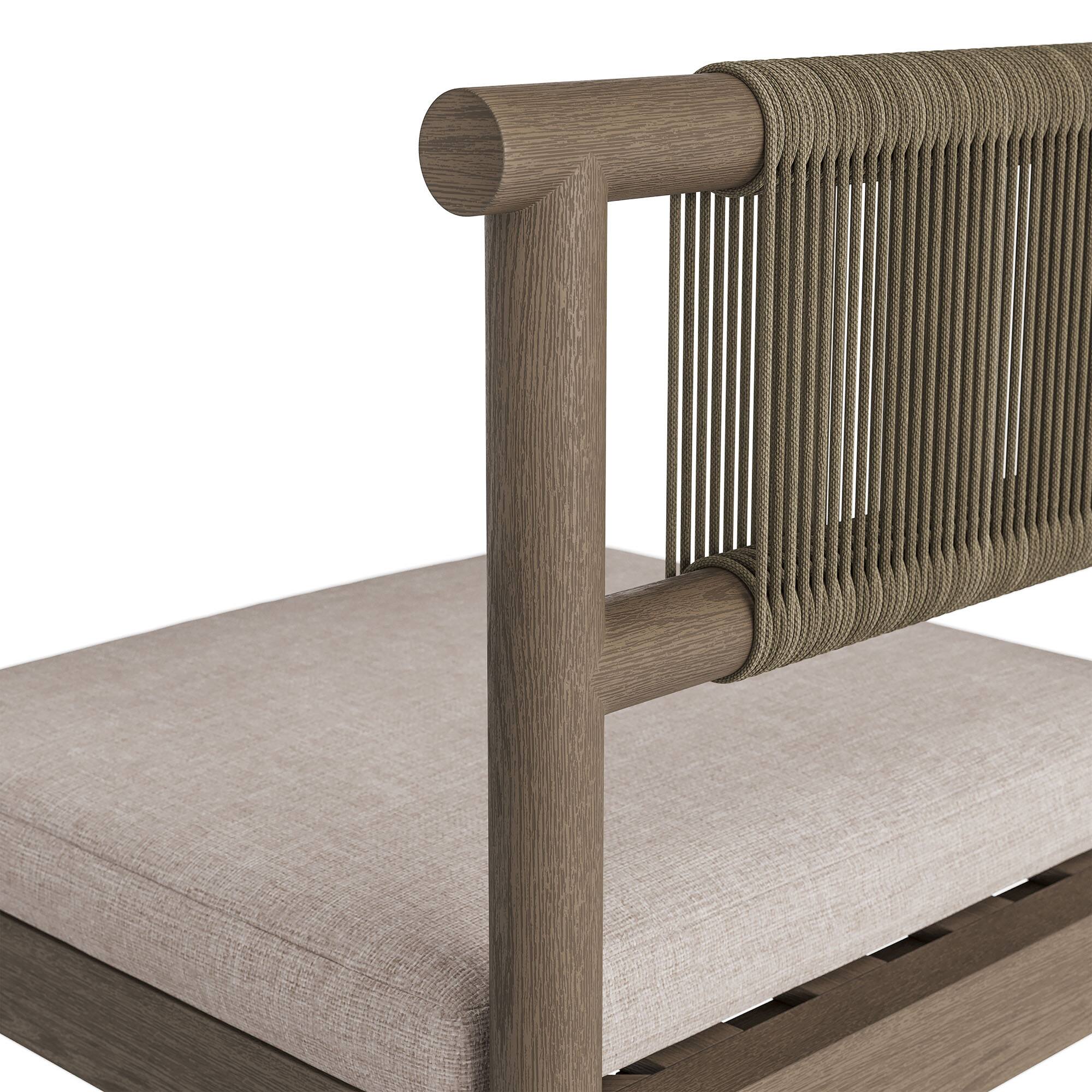 Alt View 6. Modway - Eleni Outdoor Teak Wood Counter Stools Set of 2 by Modway - Weathered Gray Pebble.