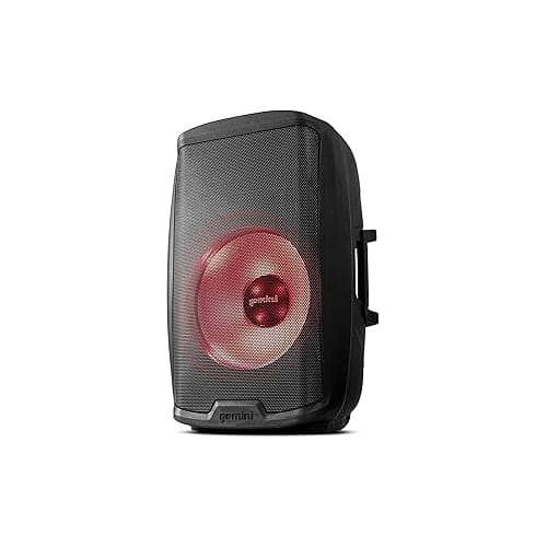 Gemini - Sound AS-2115BT-LT Active 2000W Watt Party LED Light 15 Inch Woofer - Black