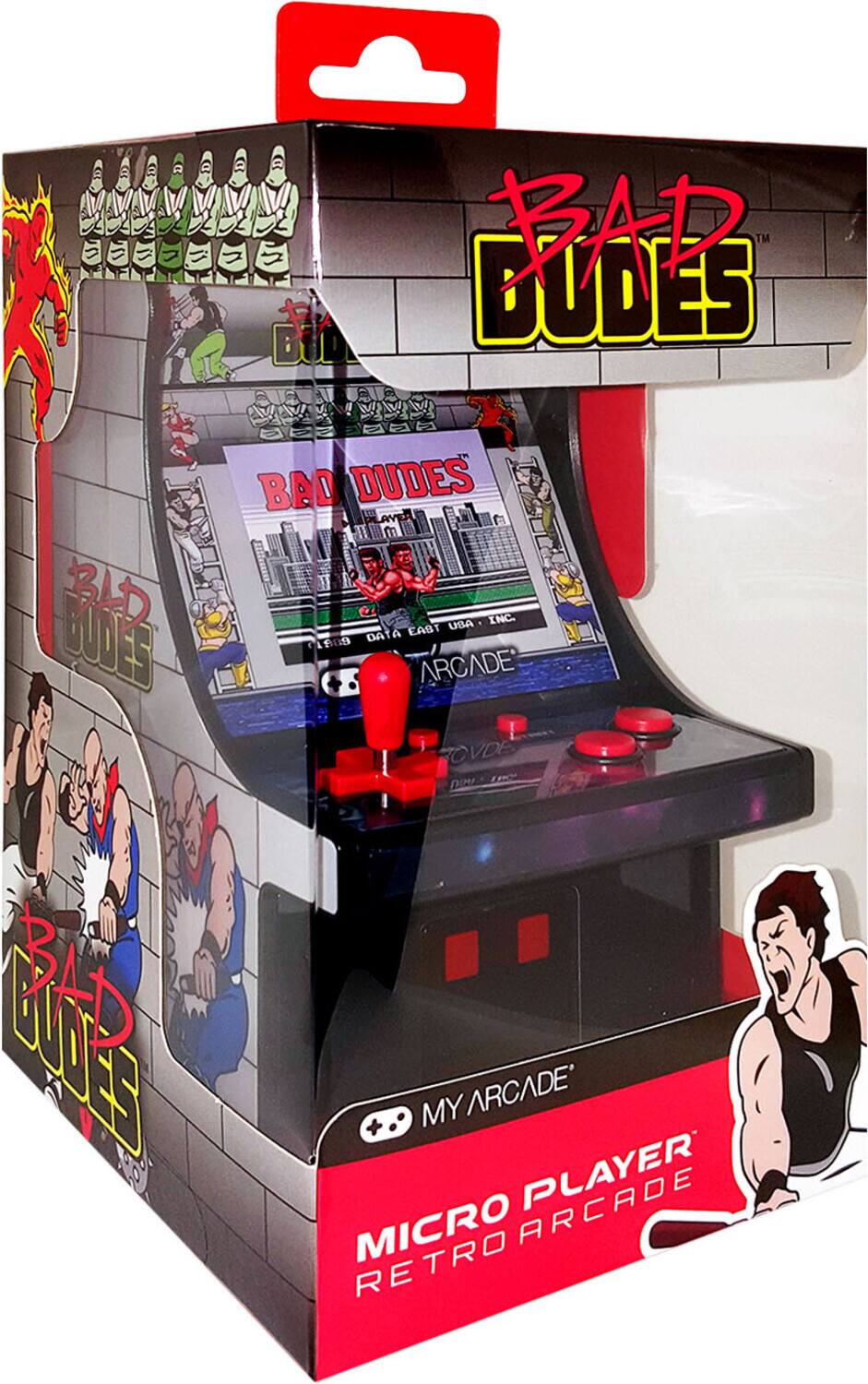 Bad Dudes Micro Player Arcade Machine - 6 Inch Collectable - GAMES ACCESSORIES