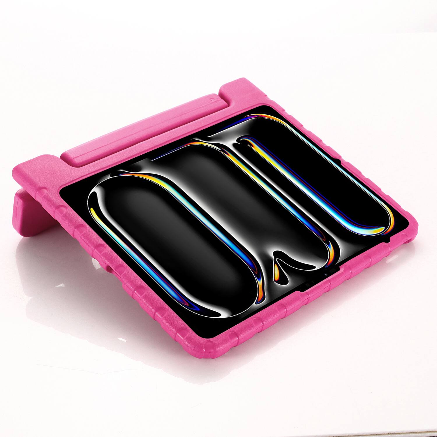 Alt View 1. UUCOVER - Kid-Friendly Case for Apple iPad Air 13-inch M4 M3 M2 2026/25025/2024 Tablet Protective Cover with Handle and Kickstand - Rose.