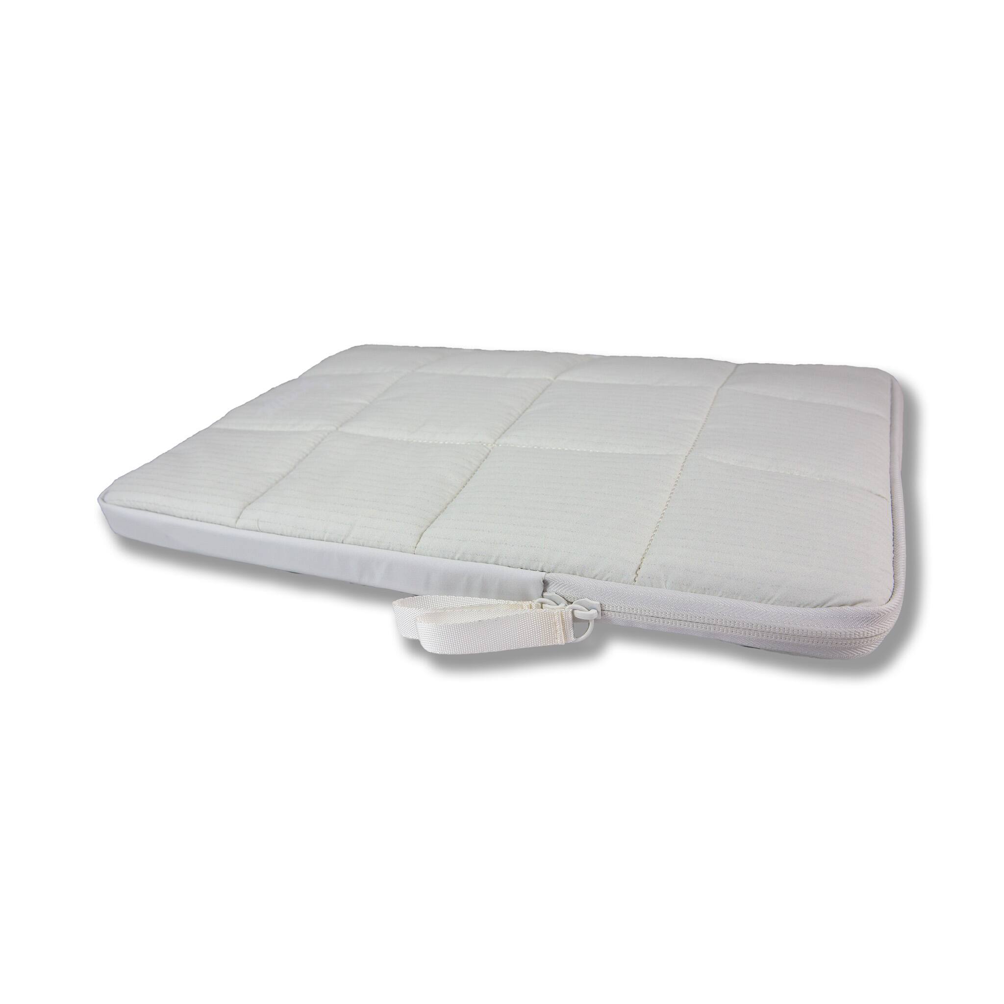 Alt View 2. Sonix - Sonix Ivory Corduroy Puffy Laptop Sleeve - Ivory.
