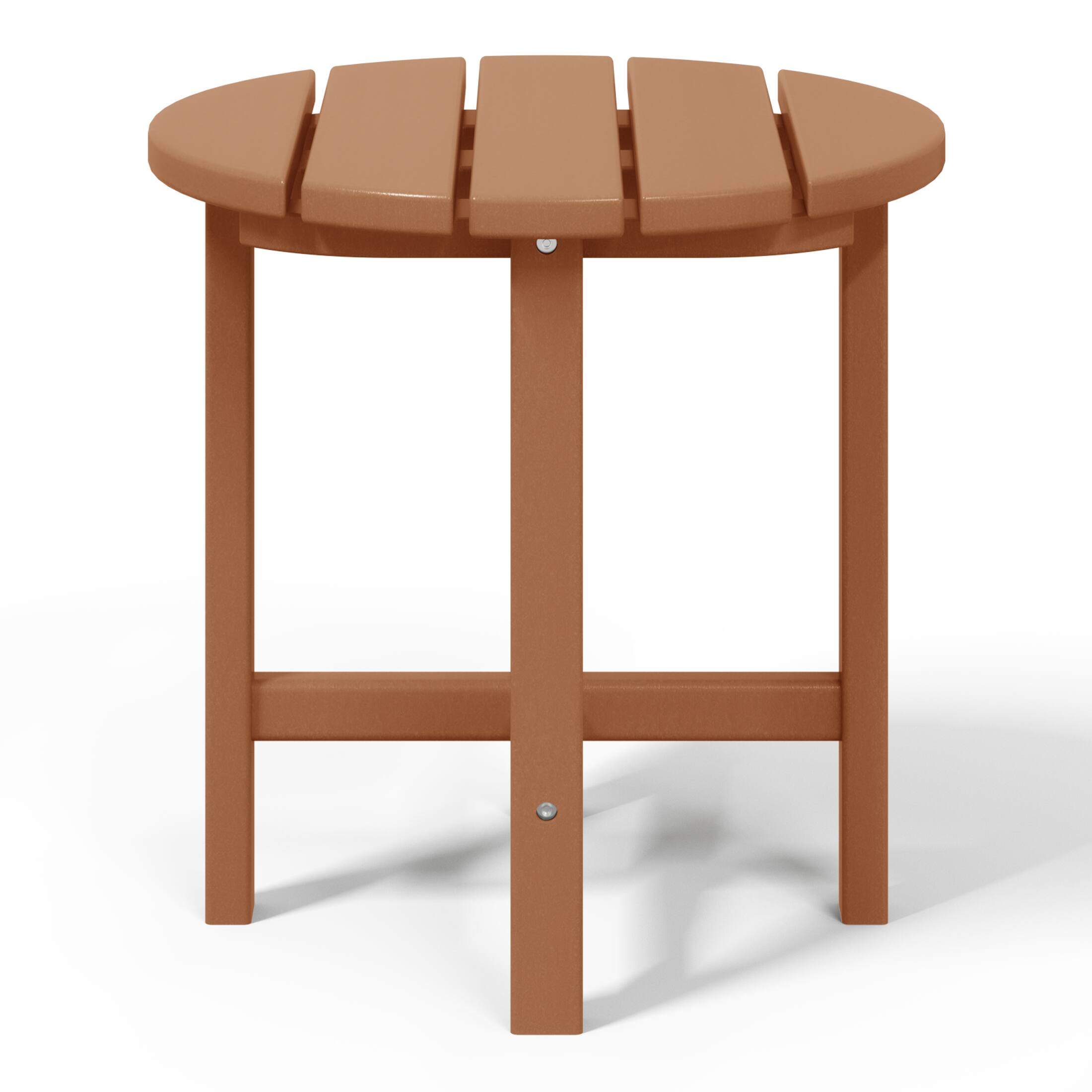 Back. WestinTrends - WestinTrends Dylan Adirondack Round Outdoor Side Table - Teak.