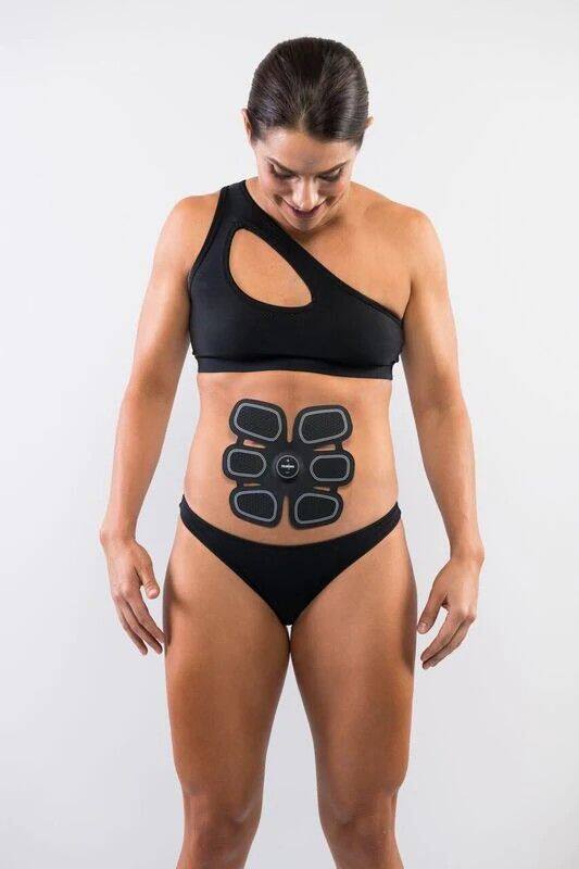 Angle. Lumina NRG - Lumina NTG ABS Complete Body Training System EMS Belt ABS Stimulator Toning Belt Portable Home Office Fitness - Black.