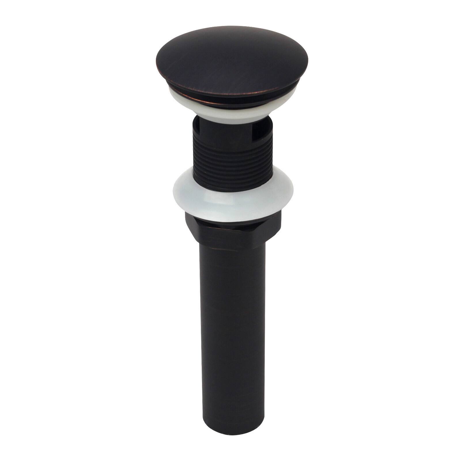 Front. Akicon - Akicon Oil Rubbed Bronze Pop-Up Bathroom Sink Drain Stopper With Overflow - Oil Rubbed Bronze.