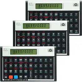 HP - 12C Platinum Financial Calculator HEWF2231AA - 3 Units
