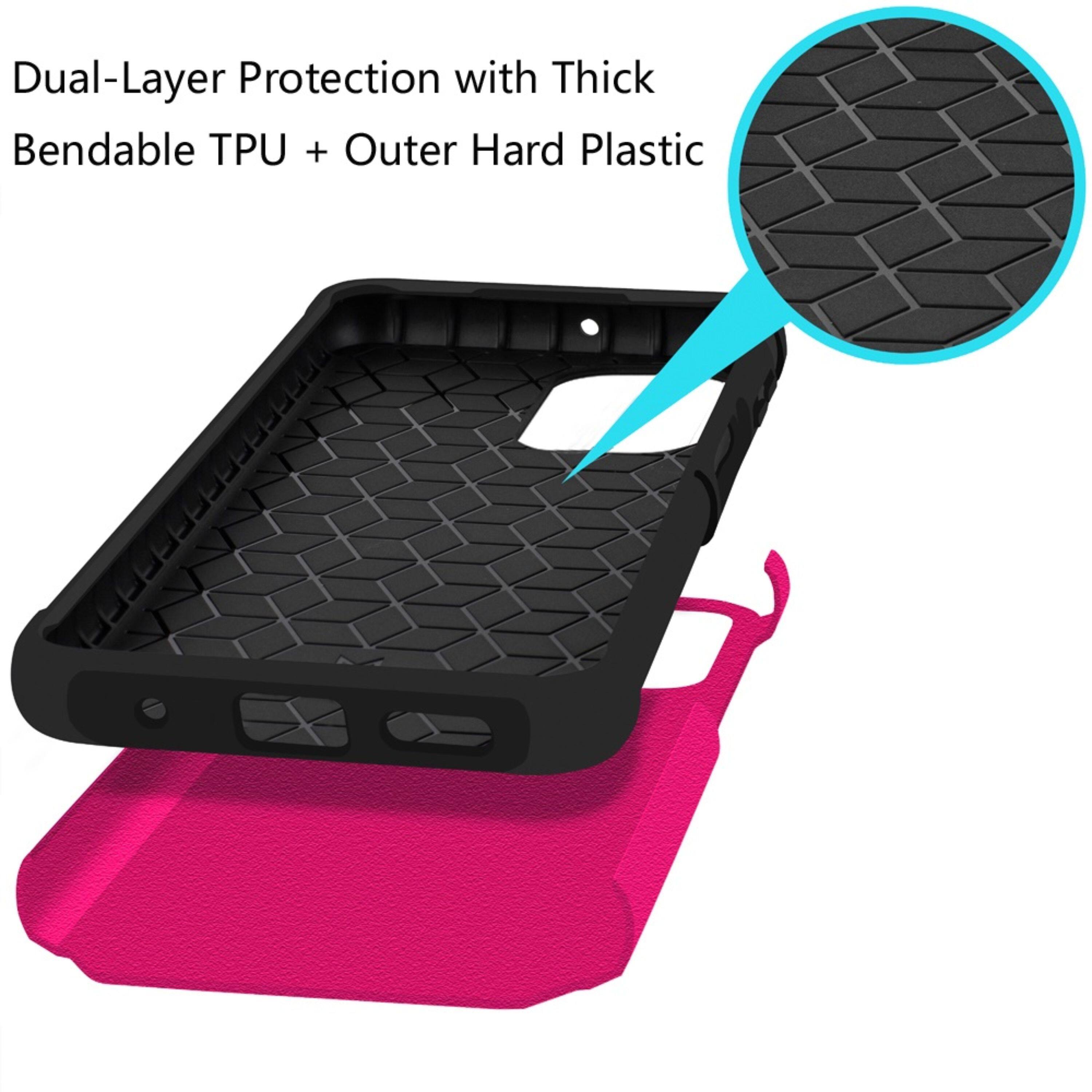 Dual-Layer Protection with Thick Bendable TPU + Outer Hard Plastic