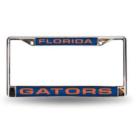 Rico Industries - University of Florida Gators Chrome Metal Laser Cut License Plate Frame - Multi