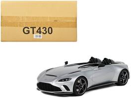 2020 Aston Martin V12 Speedster 1/18 Model Car by GT Spirit - Silver Metallic