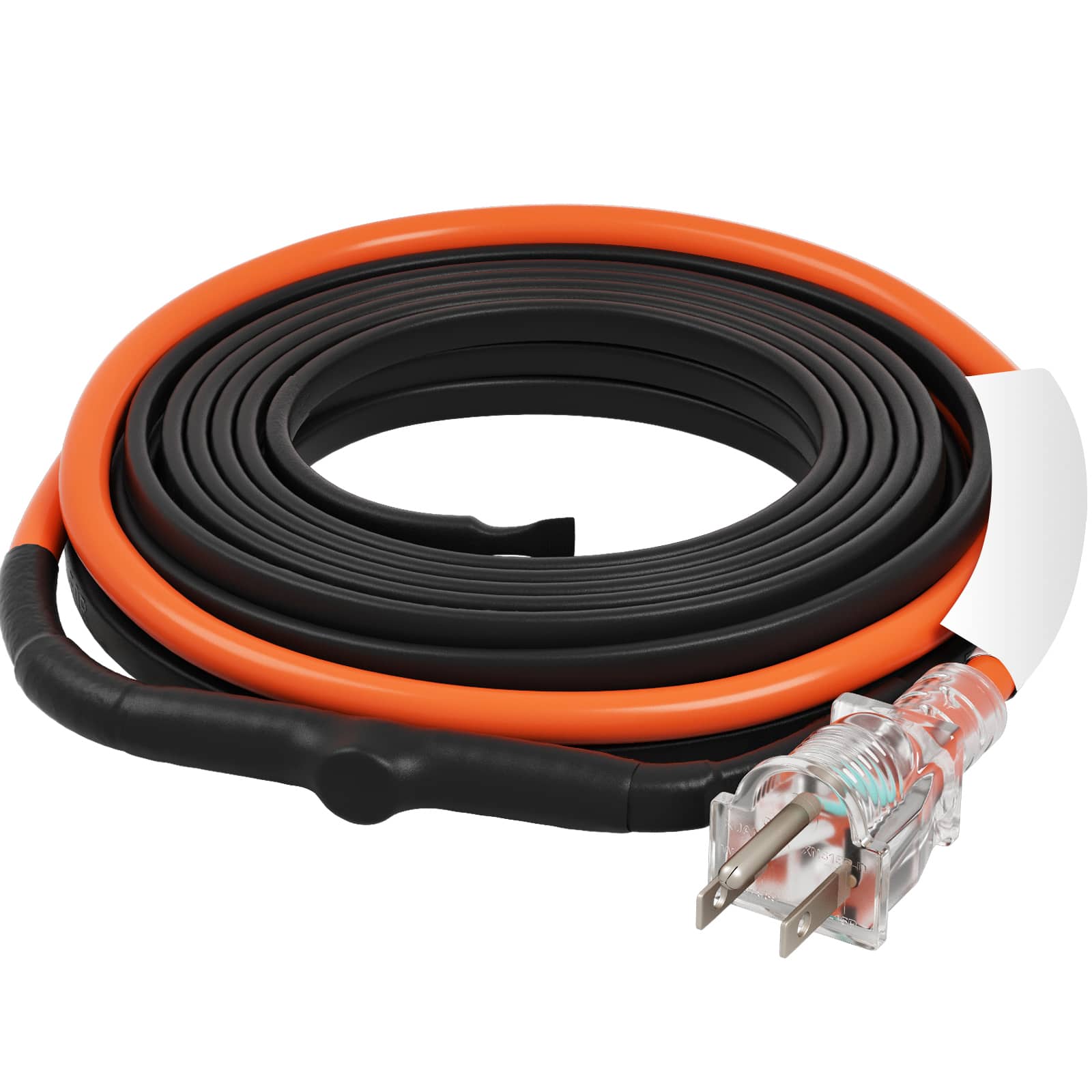 VEVOR - Self-Regulating Pipe Heating Cable,15FT 5W/FT Heat Tape for Pipes Freeze Protection, Water Pipe Heat Cable with Built-in - Black;Orange price history on PriceWatchPro