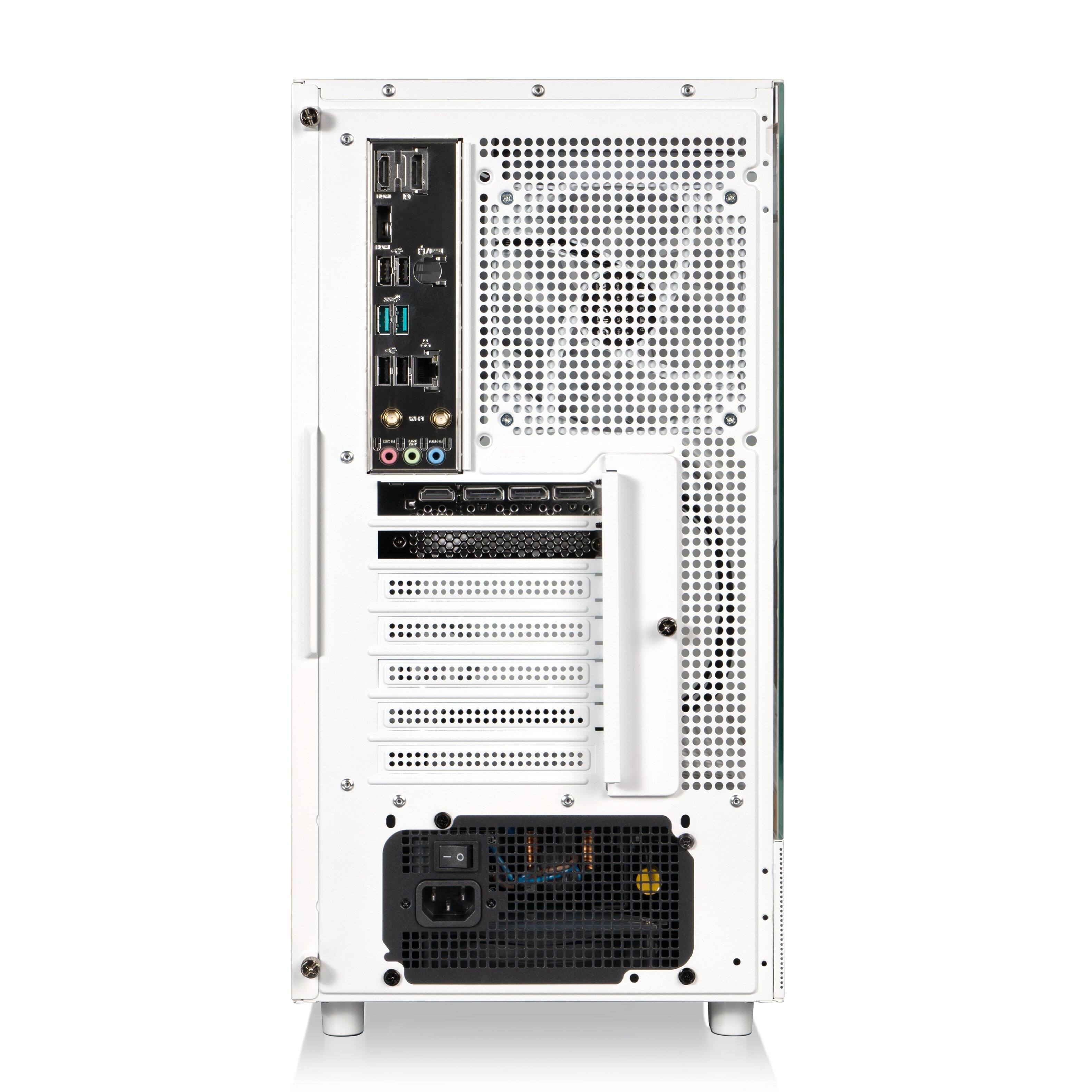 Alt View 10. Thermaltake - LCGS View 7870TS-270Gaming Desktop AMD Ryzen 7 7800X3D, 32GB Memory, NVIDIA GeForce RTX 5070 Ti, 2TB NVMe M.2 - White.