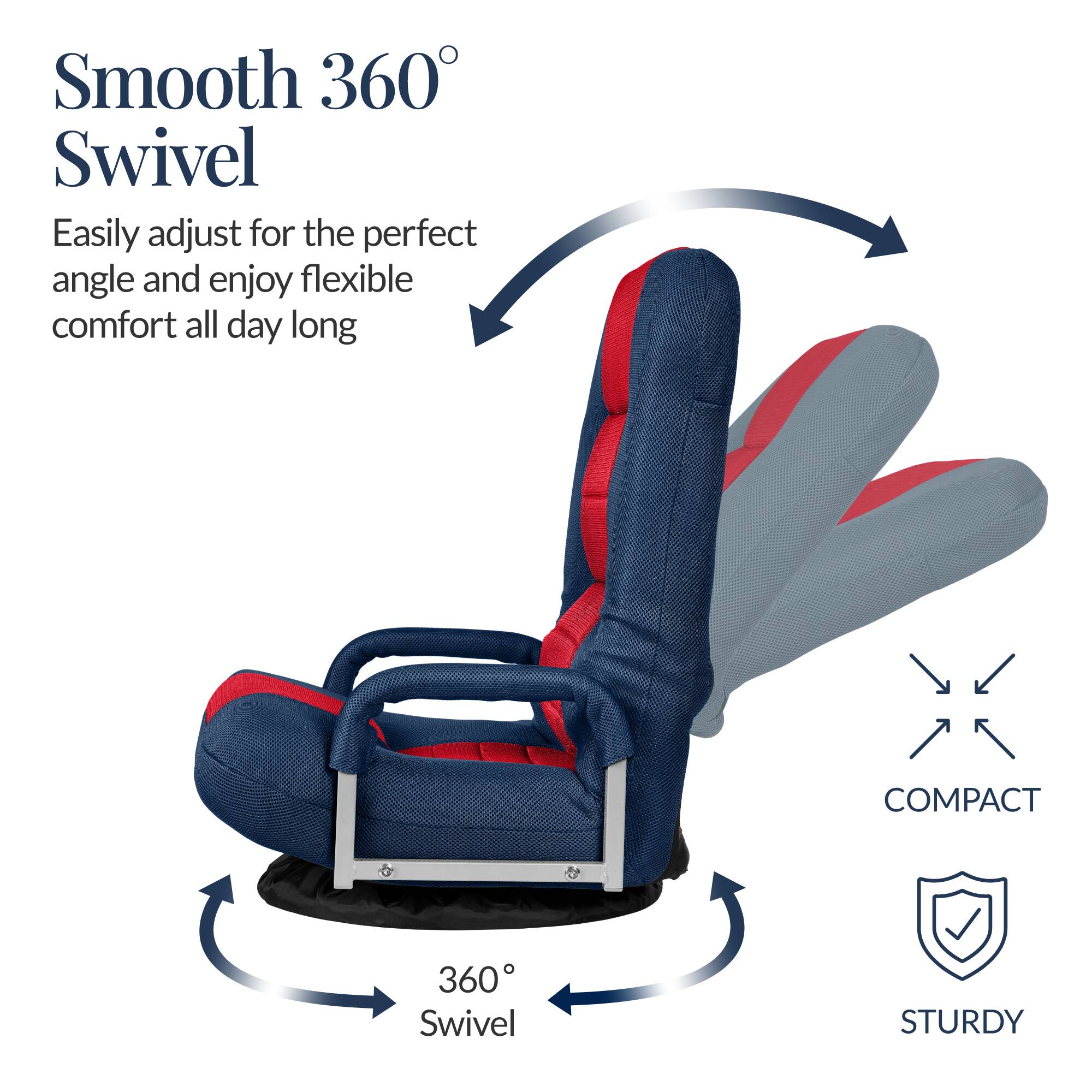 Smooth 360° Swivel  
Easily adjust for the perfect angle and enjoy flexible comfort all day long  

COMPACT  
STURDY  

360° Swivel