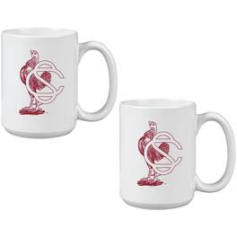 Indigo Falls - South Carolina Gamecocks Two Pack 15oz. Vault Sketch Ceramic Mug Set - Multicolor