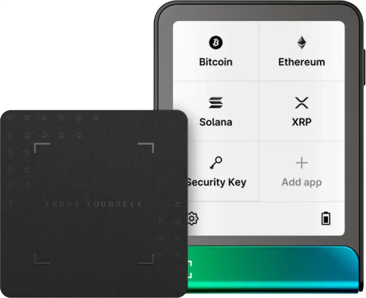 TRUST YOURSELF
Bitcoin
Ethereum
Solana
XRP
Security Key
Add app