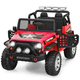 Gymax - 12V Electric Kids Ride On Car Truck w/ MP3 Horn 2.4G Remote Control - Red