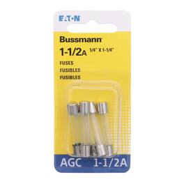 Bussmann - 1.5 amps Fast Acting Glass Fuse 5 pk