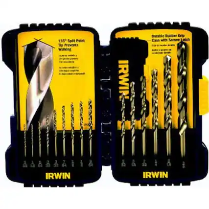 135° Split Point Tip Prevents Walking
IRWIN
Durable Rubber Grip Case with Secure Latch
IRWIN