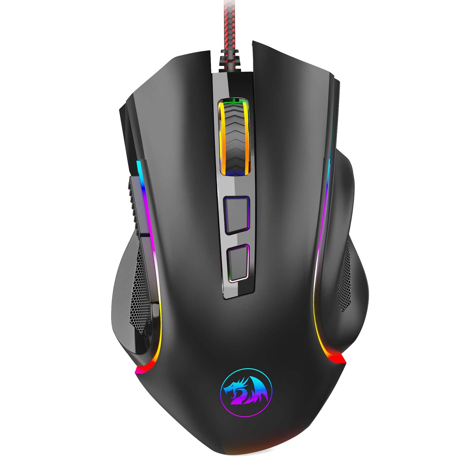 Cedar Assembly - M602 Griffin Rgb Gaming Mouse Spectrum Backlit With 7 Backlight Modes Up To For Windows Pc Gamers - Wireless - Black-M602-KS