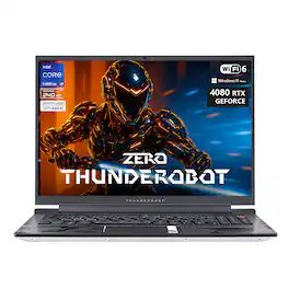 Thunderobot - ZERO 16" WQXGA Gaming Laptop - Intel Core i9-14900HX - 64GB RAM – 4TB SSD - NVIDIA GeForce RTX 4080 - RGB Backlit KB - White