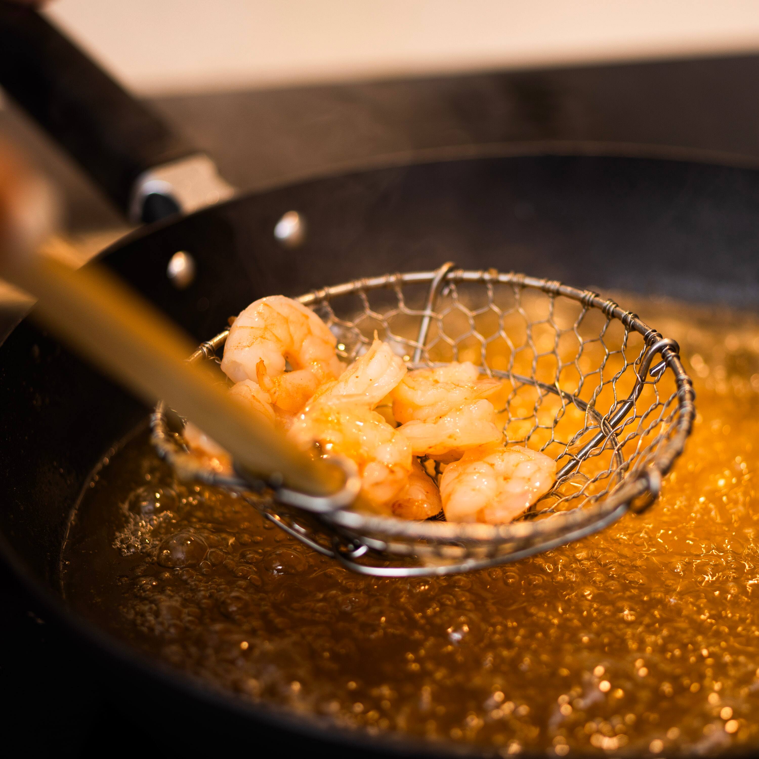 Alt View 5. Escali - Joyce Chen Stainless Steel Spider Strainer, 7-Inch - Silver/Natural.