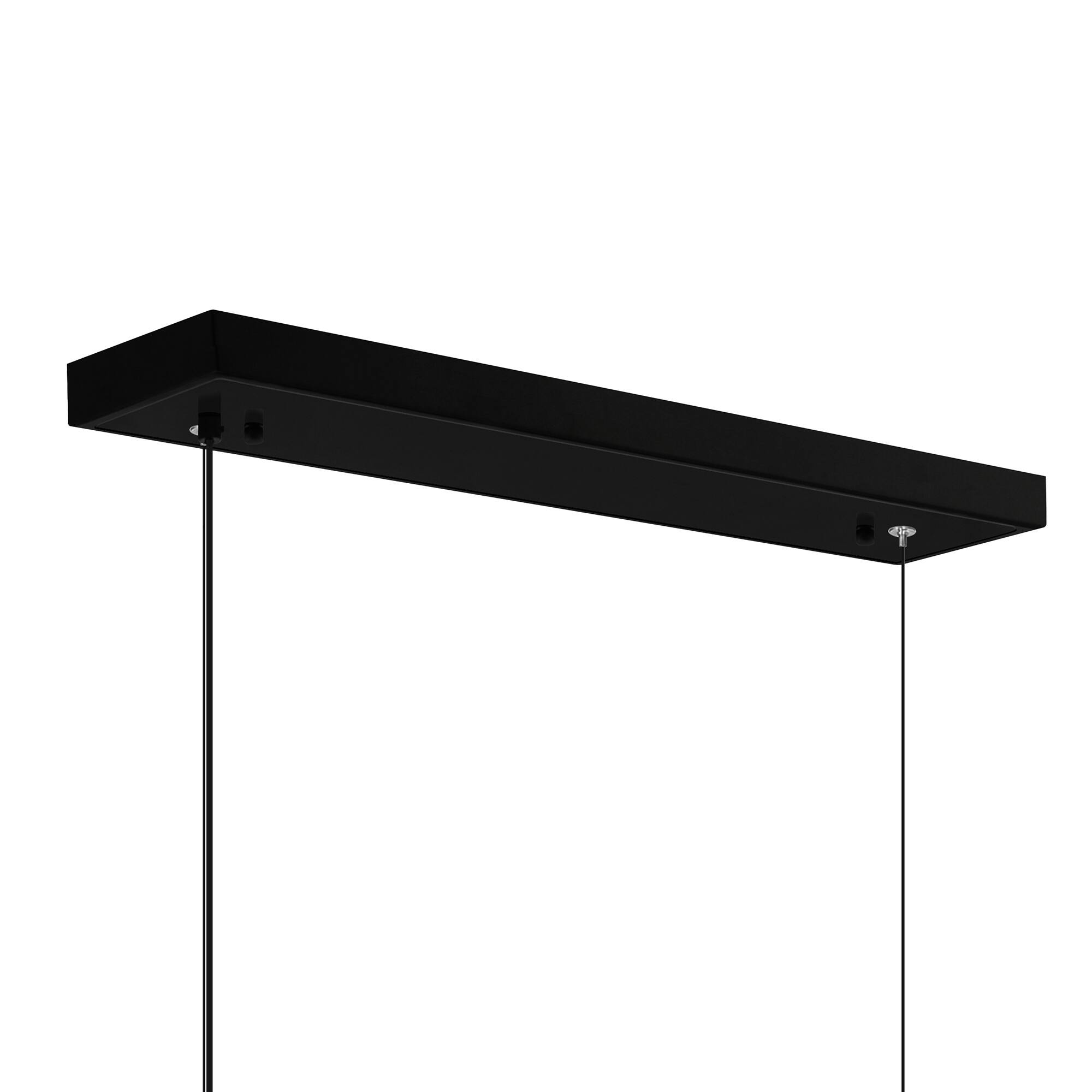 Alt View 2. CWI Lighting - Moon Integrated LED Black Chandelier - Black.