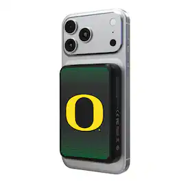 Keyscaper - Oregon Ducks Wireless Magnetic Power Bank - Black
