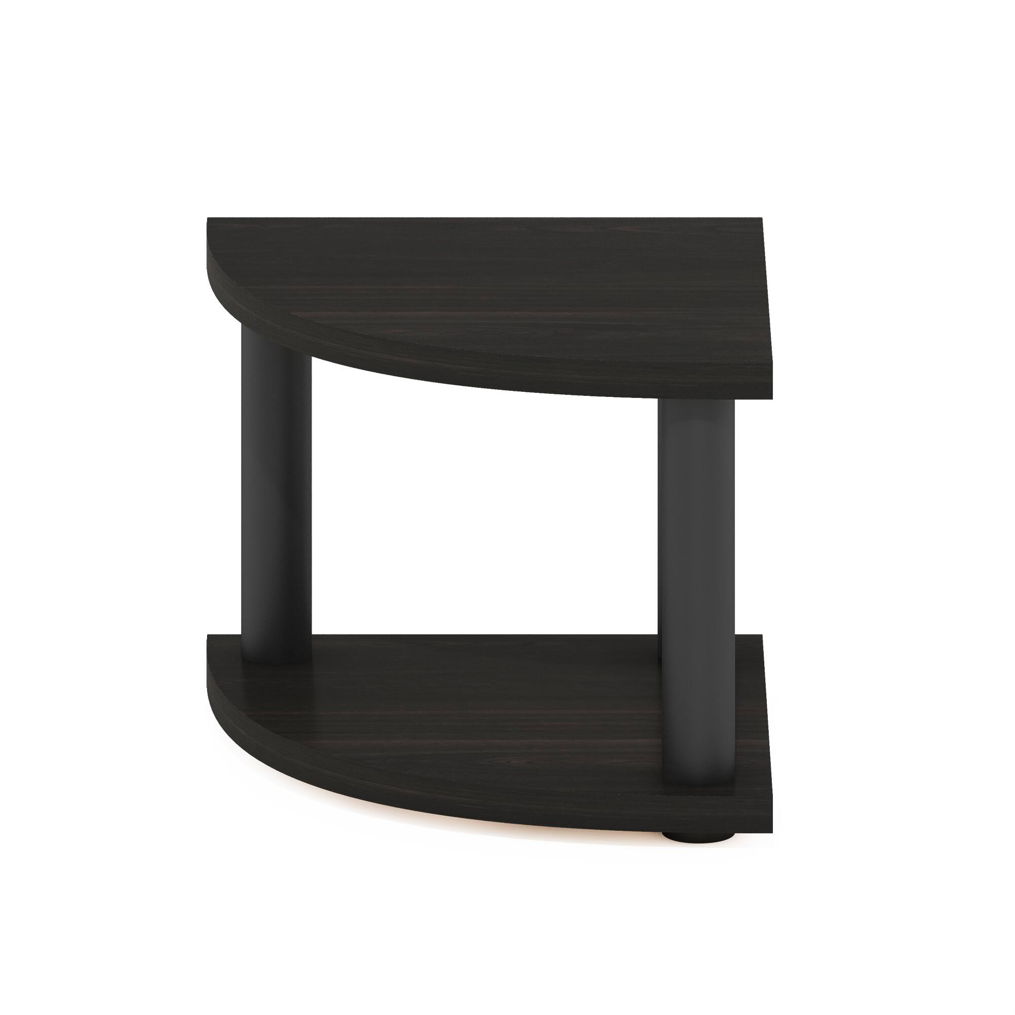 Alt View 2. Furinno - Turn-N-Tube 2-Tier Corner Countertop Organizer Shelf - Espresso/Black.