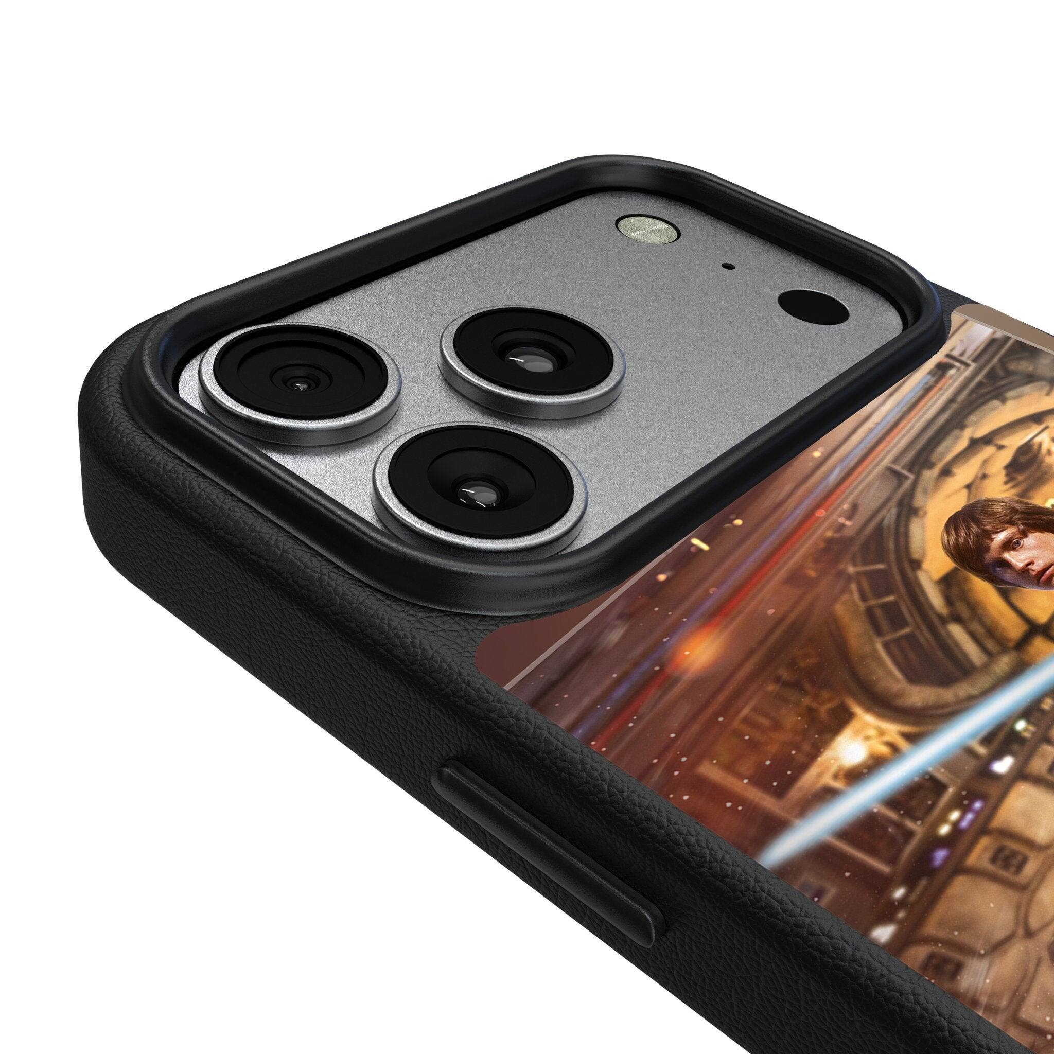 Left. Keyscaper - Star Wars: A New Hope Portrait MagSafe Compatible Phone Case - Apple iPhone 17 Pro - Luke Skywalker.