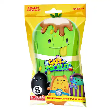 COLLECT THEM ALL!
AGES 4+
CATS VS PICKLES
8
WARNING: CHOKING HAZARD Small parts. Not for children under 3 years.
SURPRISE PLUSH TOY! 1 CAT OR PICKLE