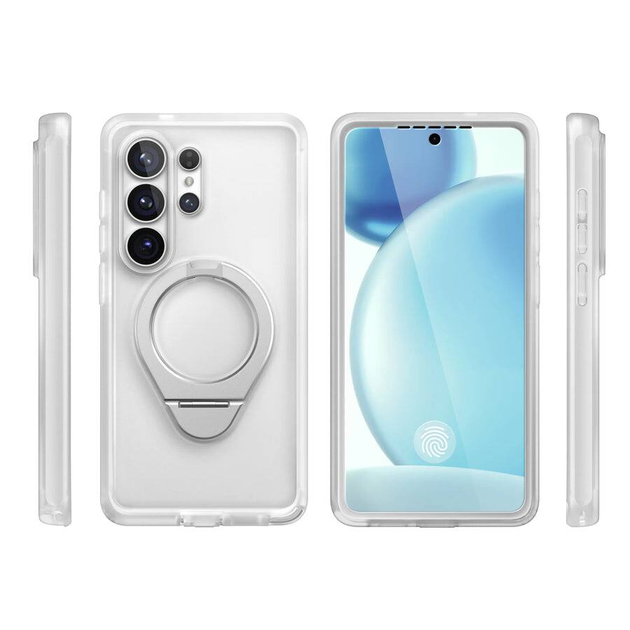 Back. i-Blason - Samsung Galaxy S26 Ultra Cosmo Stand Slim MagSafe Case - Frost Clear.