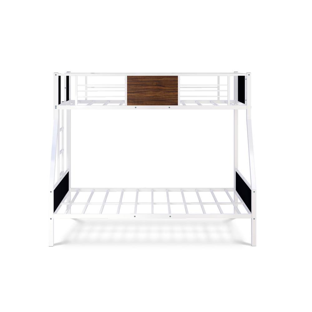 Left. East West Furniture - Jackson Full Twin Bunk Bed - White.